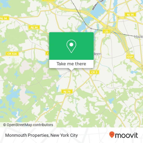 Mapa de Monmouth Properties