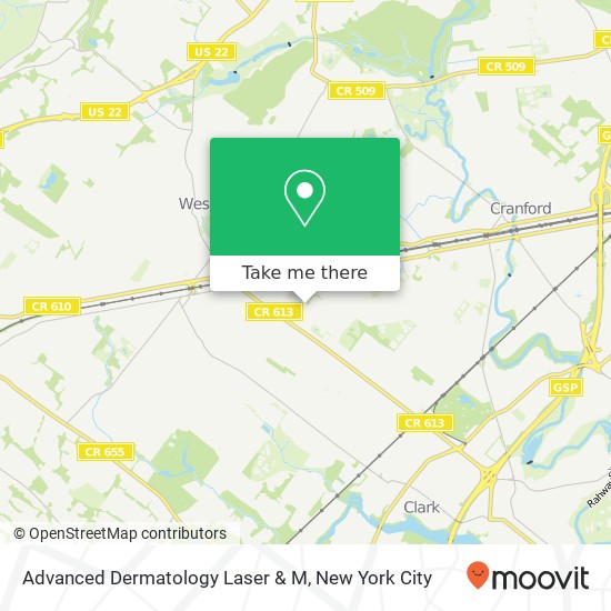 Advanced Dermatology Laser & M map