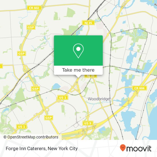 Forge Inn Caterers map