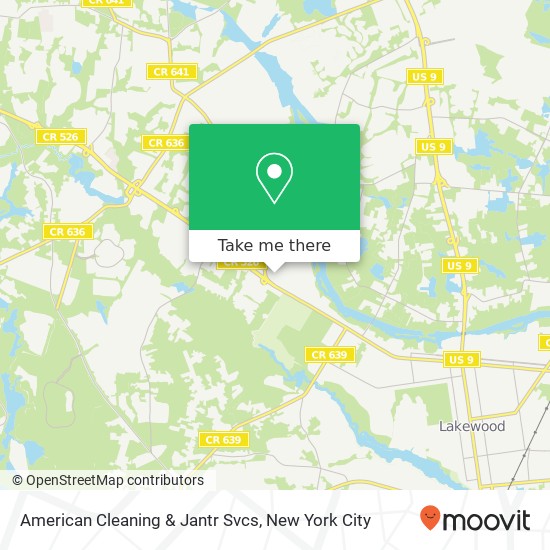 American Cleaning & Jantr Svcs map