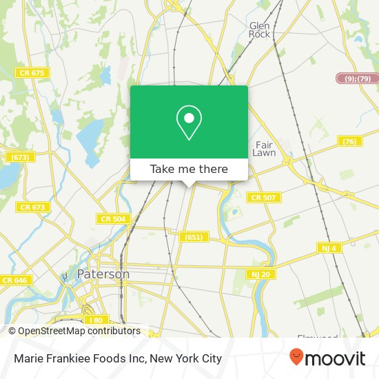 Marie Frankiee Foods Inc map