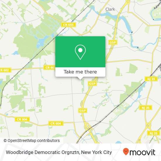 Woodbridge Democratic Orgnztn map