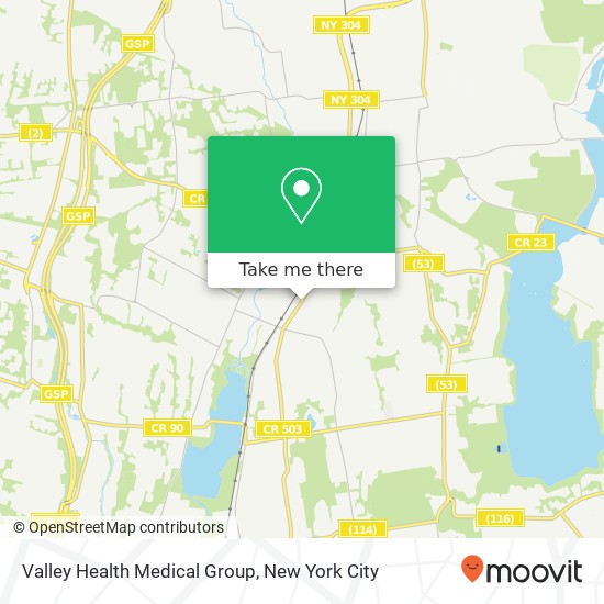 Mapa de Valley Health Medical Group