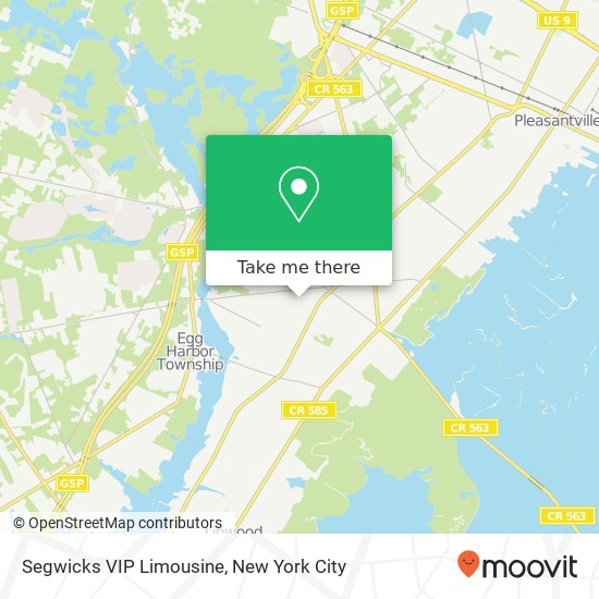 Mapa de Segwicks VIP Limousine