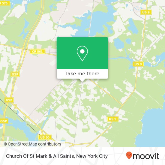 Church Of St Mark & All Saints map
