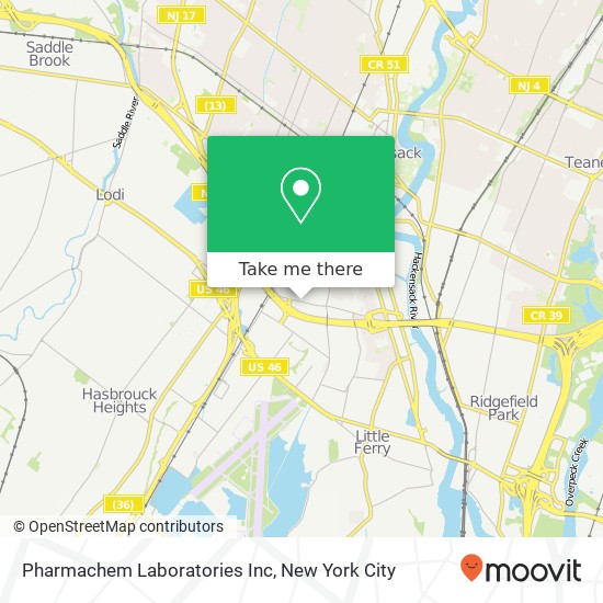 Pharmachem Laboratories Inc map