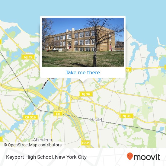 Keyport High School map