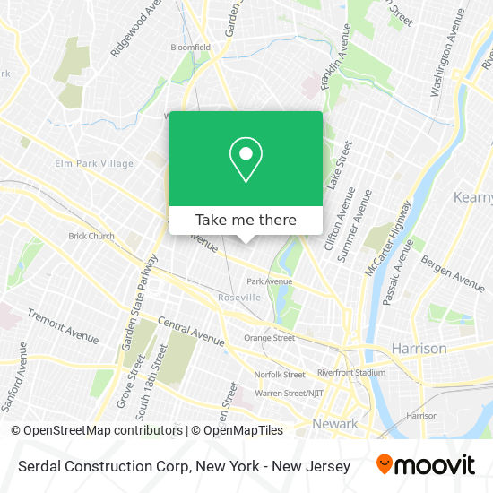 Serdal Construction Corp map