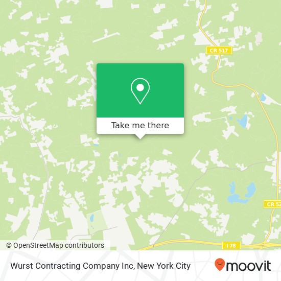 Wurst Contracting Company Inc map