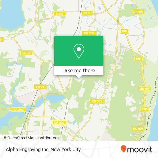 Alpha Engraving Inc map