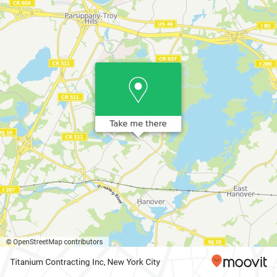 Titanium Contracting Inc map