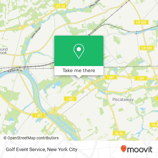 Golf Event Service map