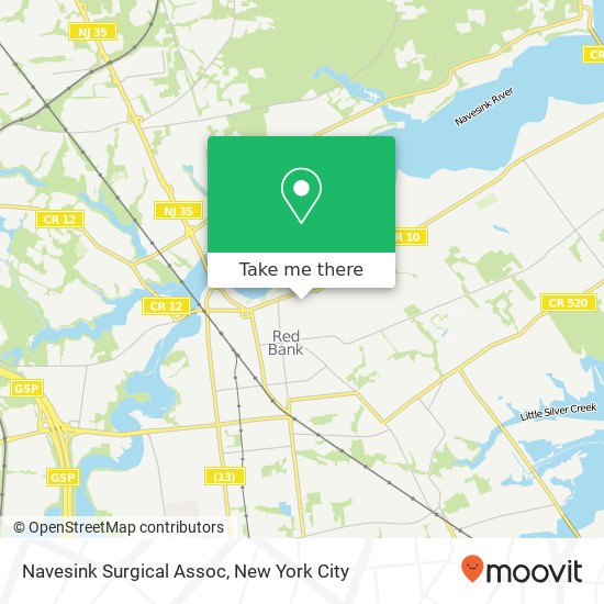 Navesink Surgical Assoc map