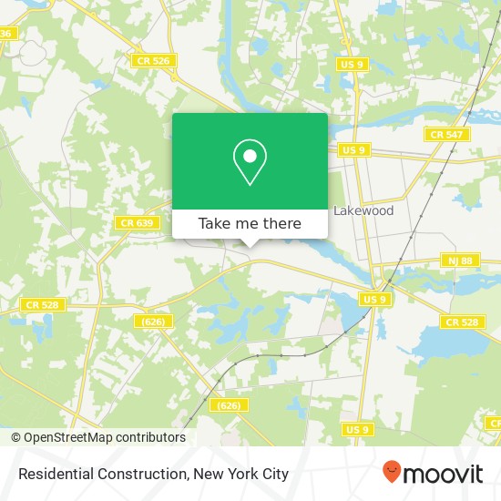 Residential Construction map