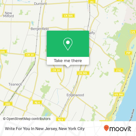 Write For You In New Jersey map