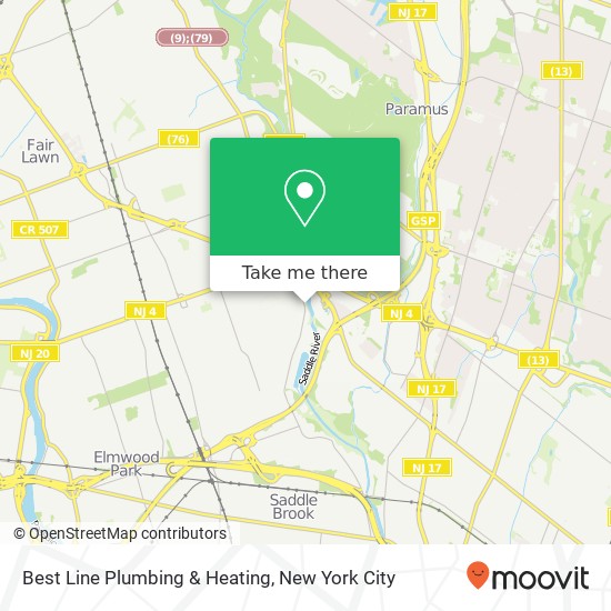 Best Line Plumbing & Heating map