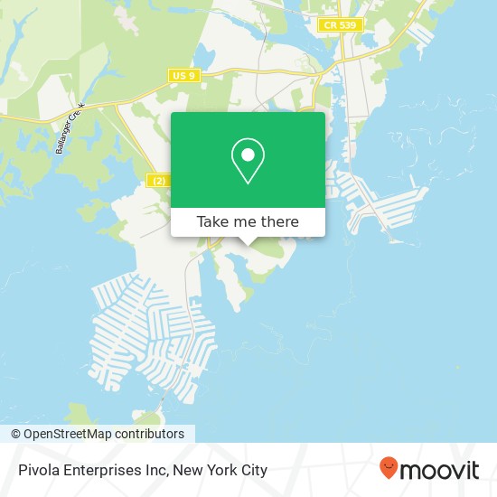 Mapa de Pivola Enterprises Inc