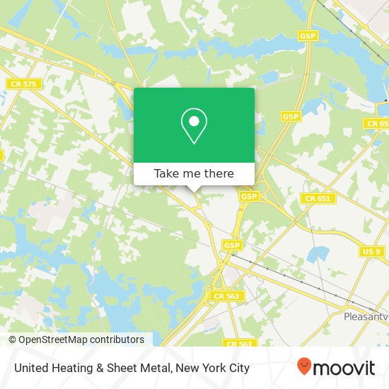 United Heating & Sheet Metal map