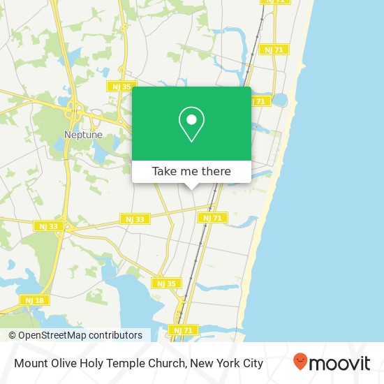 Mount Olive Holy Temple Church map
