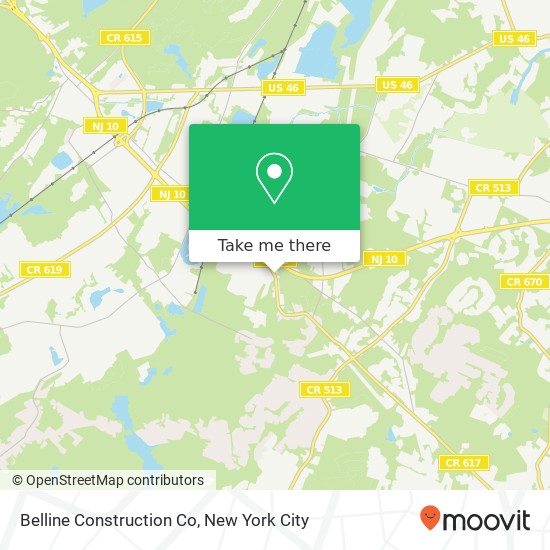 Belline Construction Co map