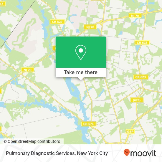 Mapa de Pulmonary Diagnostic Services