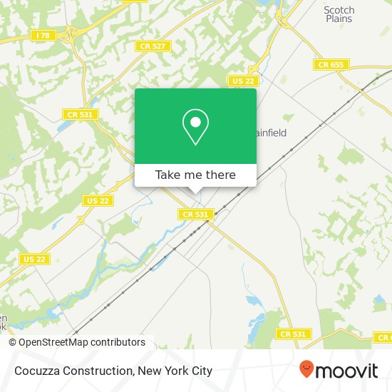 Cocuzza Construction map