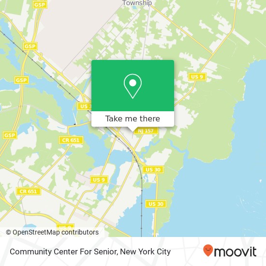 Mapa de Community Center For Senior