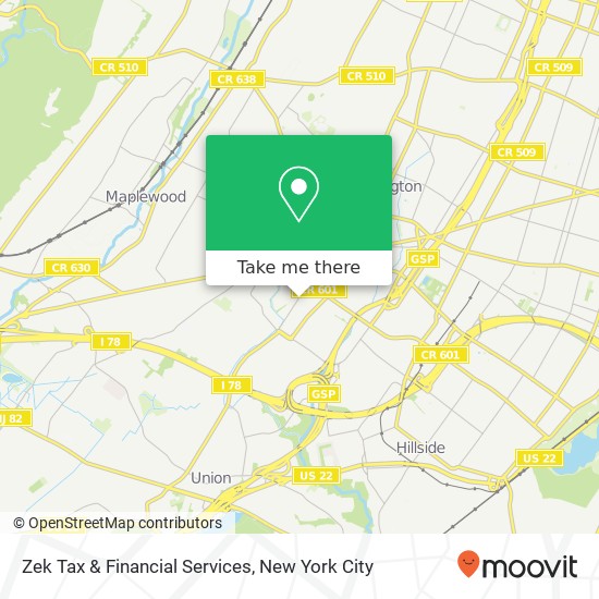 Zek Tax & Financial Services map