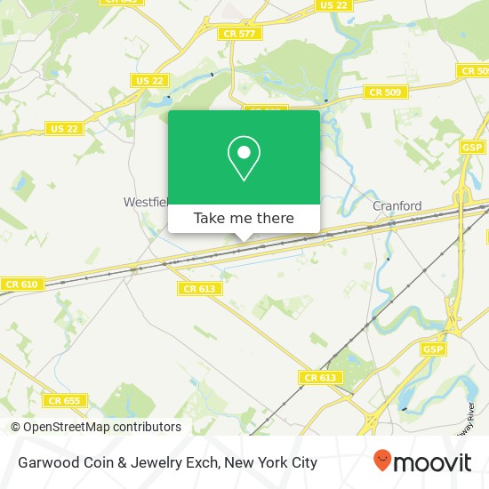 Garwood Coin & Jewelry Exch map