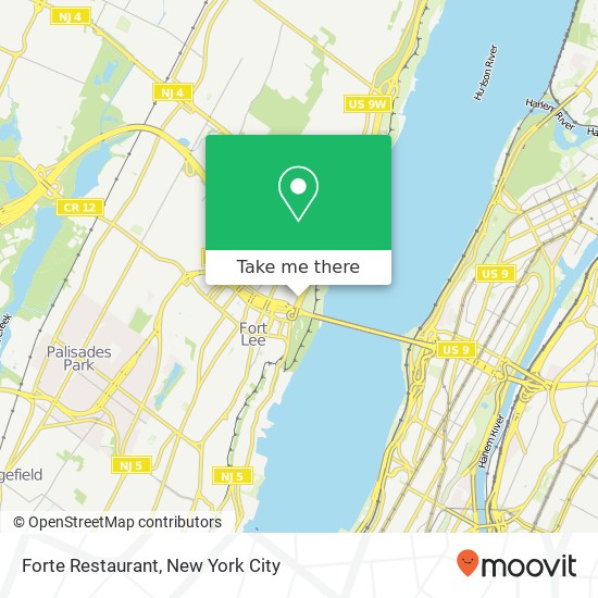 Mapa de Forte Restaurant
