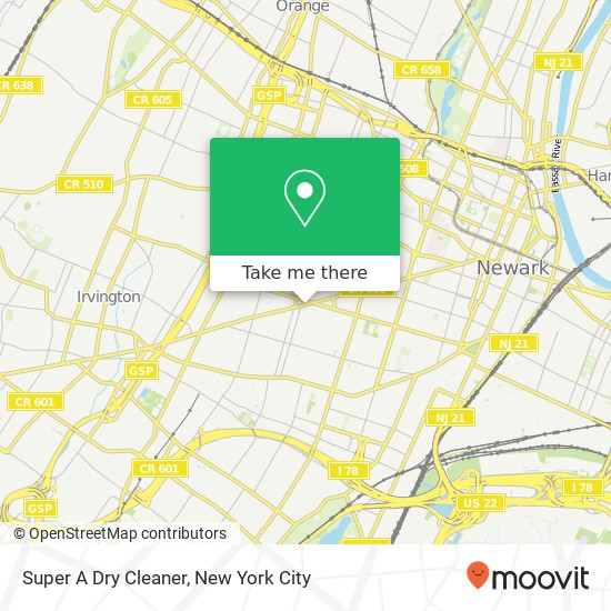 Super A Dry Cleaner map