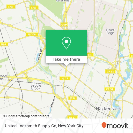 Mapa de United Locksmith Supply Co