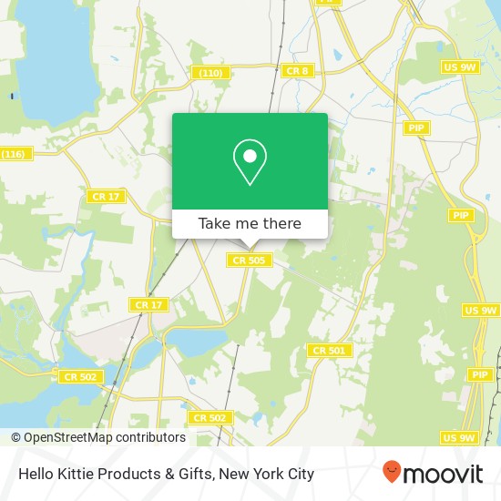 Hello Kittie Products & Gifts map