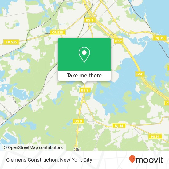 Clemens Construction map