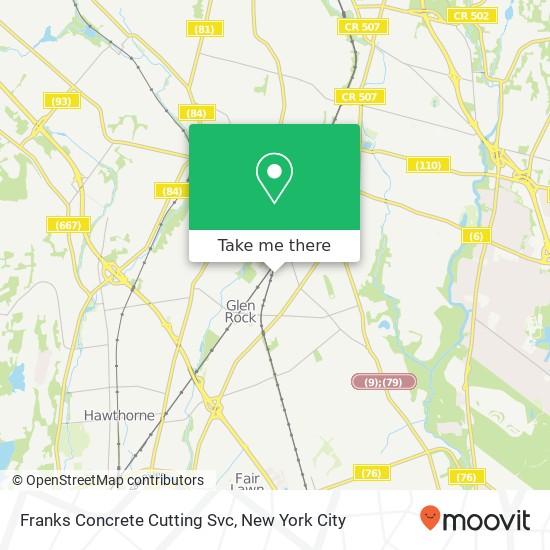 Mapa de Franks Concrete Cutting Svc