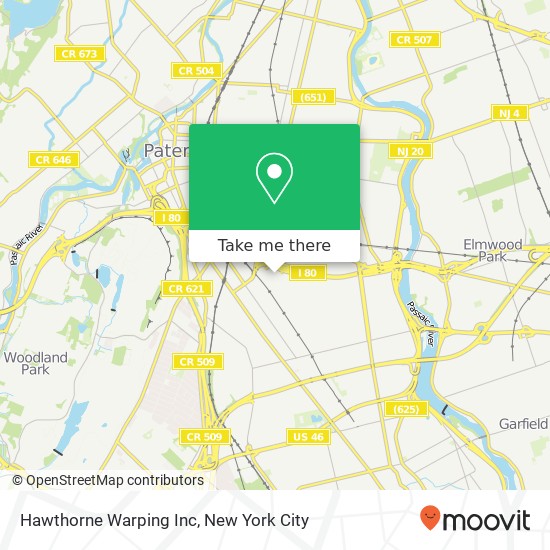 Mapa de Hawthorne Warping Inc