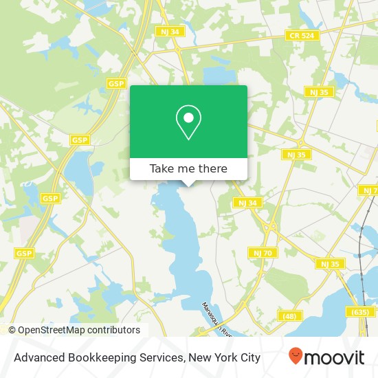 Advanced Bookkeeping Services map