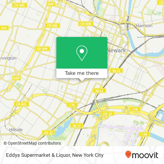 Mapa de Eddys Supermarket & Liquor