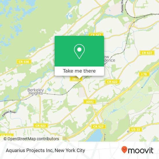 Aquarius Projects Inc map