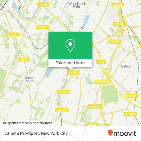 Atlanta Pro-Sport map