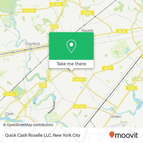 Quick Cash Roselle LLC map