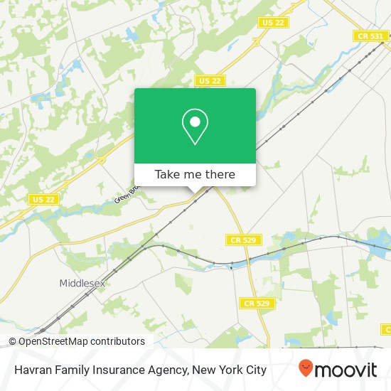 Mapa de Havran Family Insurance Agency