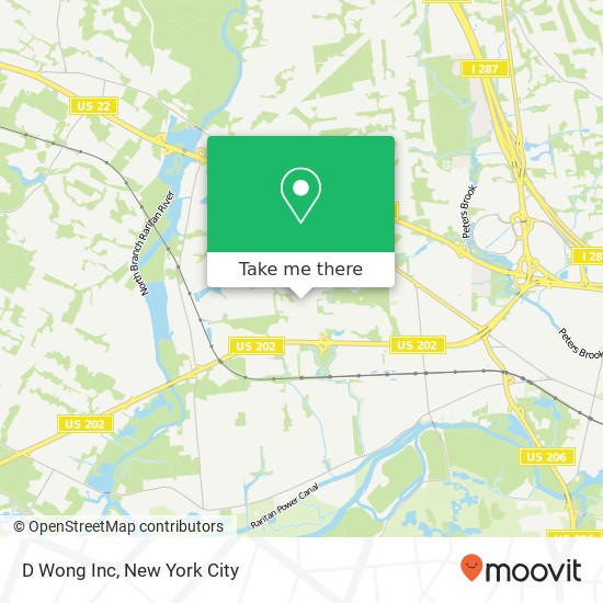 D Wong Inc map