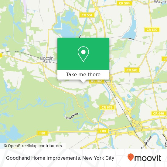 Goodhand Home Improvements map