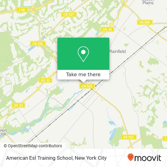 American Esl Training School map