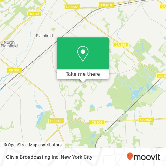 Mapa de Olivia Broadcasting Inc