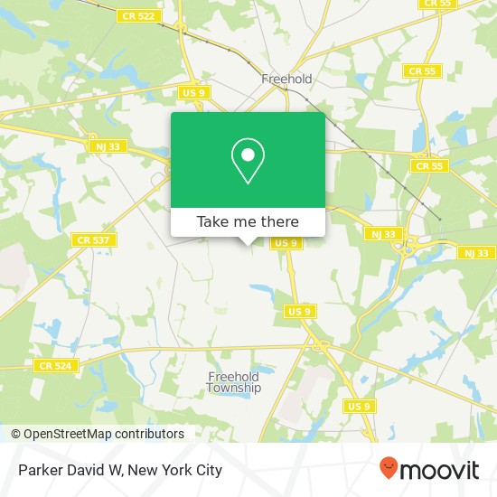 Parker David W map