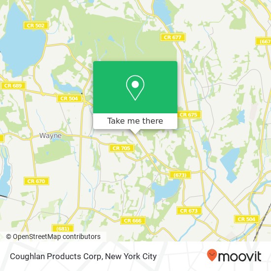 Mapa de Coughlan Products Corp