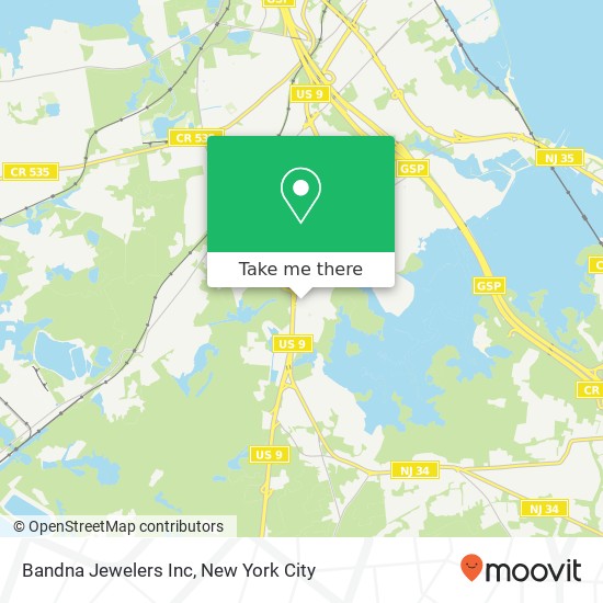 Mapa de Bandna Jewelers Inc