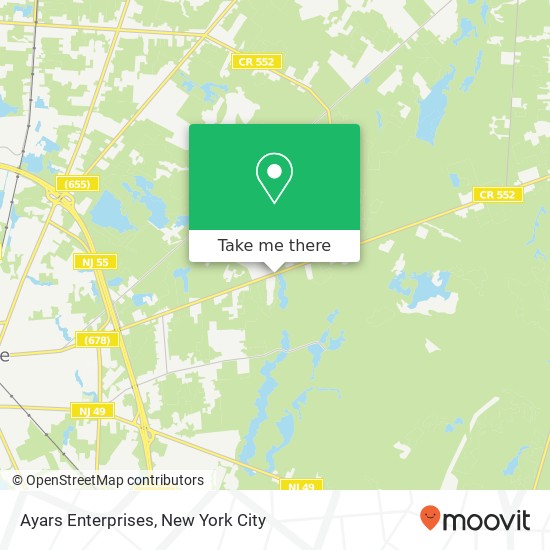 Ayars Enterprises map